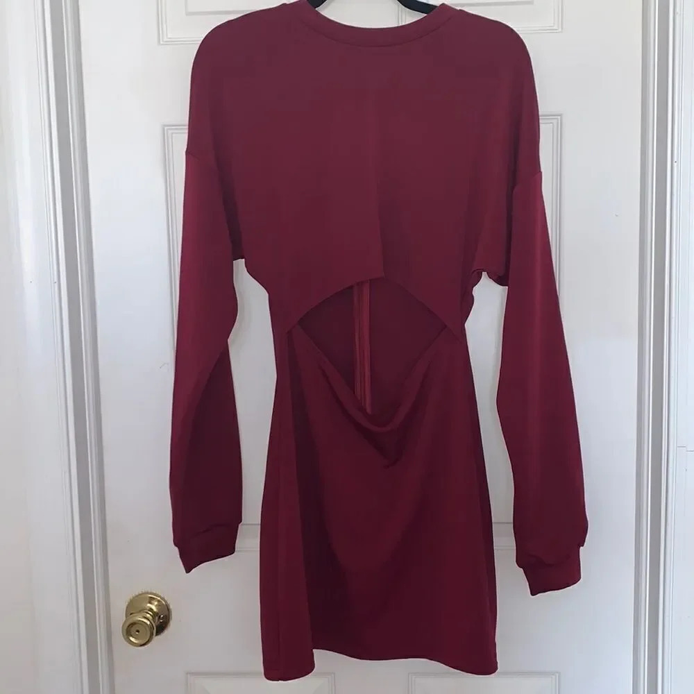 SHEIN Peek-A-Boo Front Dress